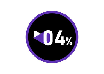 4% Round design vector, 4 percent images
