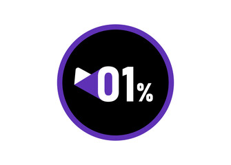 1% Round design vector, 1 percent images