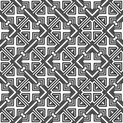 Seamless pattern with geometric shapes.