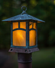 Close-up of an outdoor electric light.