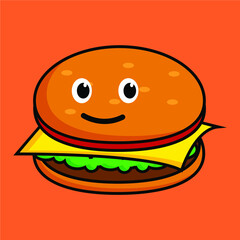 fast food vector character. burger, coffee, lemonade, fried chicken, donut, french fries, soda. exspression
