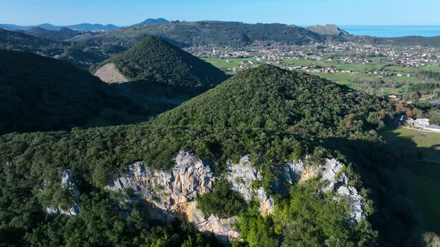 Landscape at Man&aacute;s in the Liendo Valley. Liendo Valley, Monta&ntilde;a Oriental Costera, Cantabrian Sea, Cantabria, Spain, Europe
