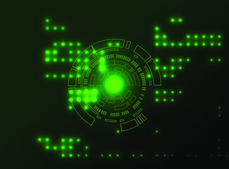 Abstract futuristic background technology sci fi vector image