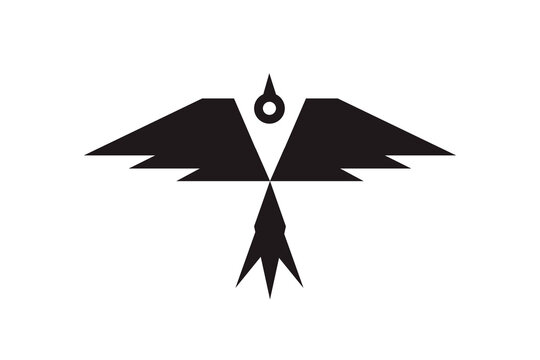 Logo of the proud bird Eagle, falcon or any other predator