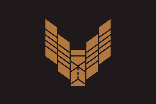 Logo of the proud bird Eagle, falcon or any other predator