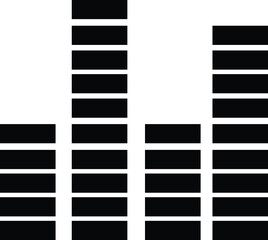 music beat trendy favorites icon vector