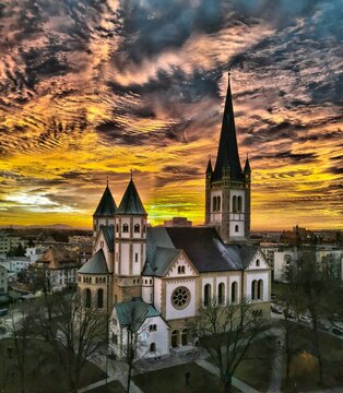 church in the night