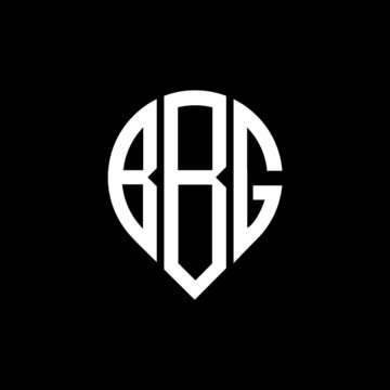 BBG letter logo design on black background. 
BBG circle letter logo design with ellipse shape.
BBG creative initials letter logo concept.BBG logo vector. 