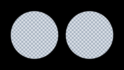 Binoculars viewfinder on transparent background. Vector illustration.