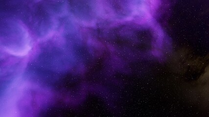 Nebula in space, science fiction wallpaper, stars and galaxy, 3d illustration