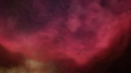 Nebula in space, science fiction wallpaper, stars and galaxy, 3d illustration