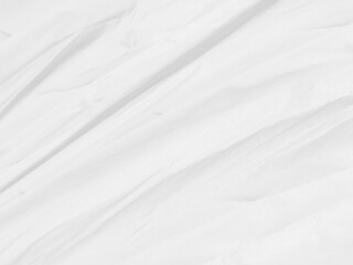 Clean woven beautiful textile soft fabric abstract smooth curve shape decorative fashion white background