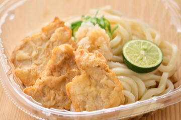 鶏天うどん