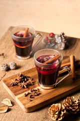 グリューワインとオーナメント