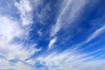 Autumn blue sky and white clouds, beautiful weather, North China