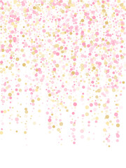 Bokeh confetti circles decoration holiday background.