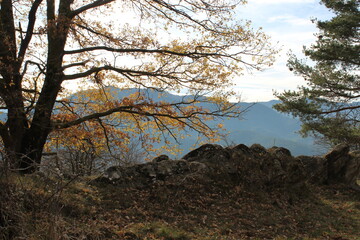 Mountain landscape of The Pyrenees near the small town of Ripoll, Catalonia, Spain, Europe