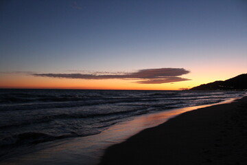 Fototapeta na wymiar Mediterranean sunset