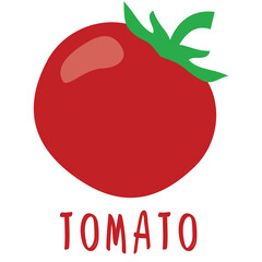 red tomato illustration icon sign