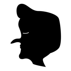 design illustration of people face with silhouette concept 