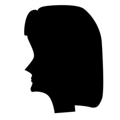 design illustration of people face with silhouette concept 