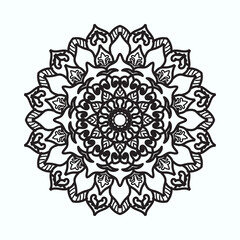 Hand drawn mandala. decoration in ethnic oriental  doodle ornament.