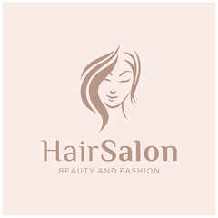 flat hair salon logo design inspirations