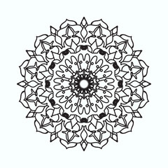 Hand drawn mandala. decoration in ethnic oriental  doodle ornament.