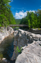 the Rocky gorge scenic area on the swift river on the kancamagus Highway new hampshire
