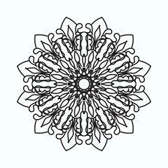 Hand drawn mandala. decoration in ethnic oriental  doodle ornament.
