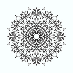 Hand drawn mandala. decoration in ethnic oriental  doodle ornament.