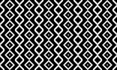Geometric ethnic oriental ikat seamless pattern traditional Design ,carpet,wallpaper,clothing,wrapping,Batik,fabric,Vector illustration for background .embroidery style.