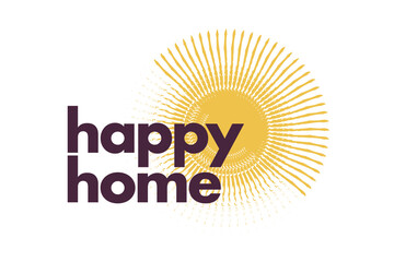 Modern, simple, vibrant typographic design of a saying 