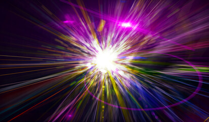 Abstract colored background. Explosion star with gloss and lines. Illustration beautiful.