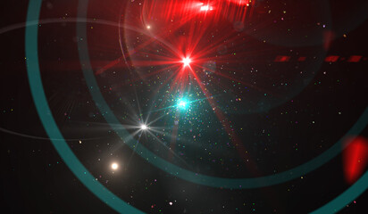 Abstract bright background with beautiful rays of light on black background. Beautiful colored illustration.