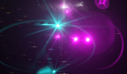 Colored christmas lights background. Beautiful illustration.