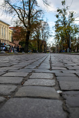 Ancient Lviv travel photo, street photo.