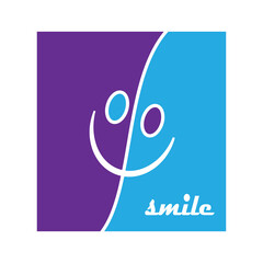 smile logo simple vector template design