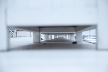 Floor and legs of wooden flower pots
