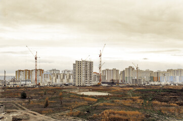 construction of the new buildings