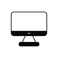 monitor with screen icon vector
