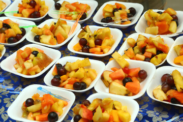 Fresh fruits on the counter in wedding function