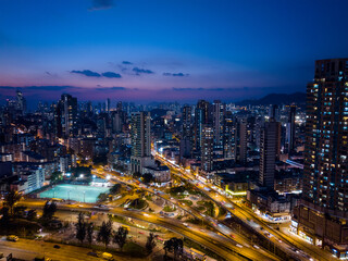 Obraz na płótnie Canvas Hong Kong sunset time