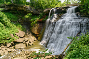 Brandywine falls, waterfall in Cuyahoga Valley National Park, Ohio
