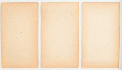 3 yellowed pages from an very old book