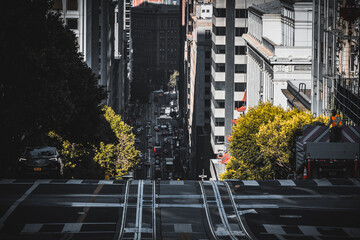 traffic in the city at daytime