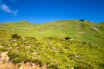 Mountain landscape in The Grand-Bornand, France