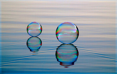 Bubbles on the Severn River
