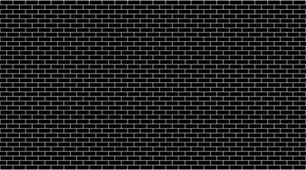Black brick wall background, Wallpaper Background, Vector illustration. EPS10