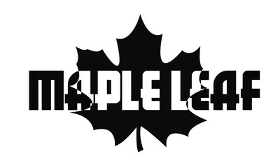 One maple autumn leaf